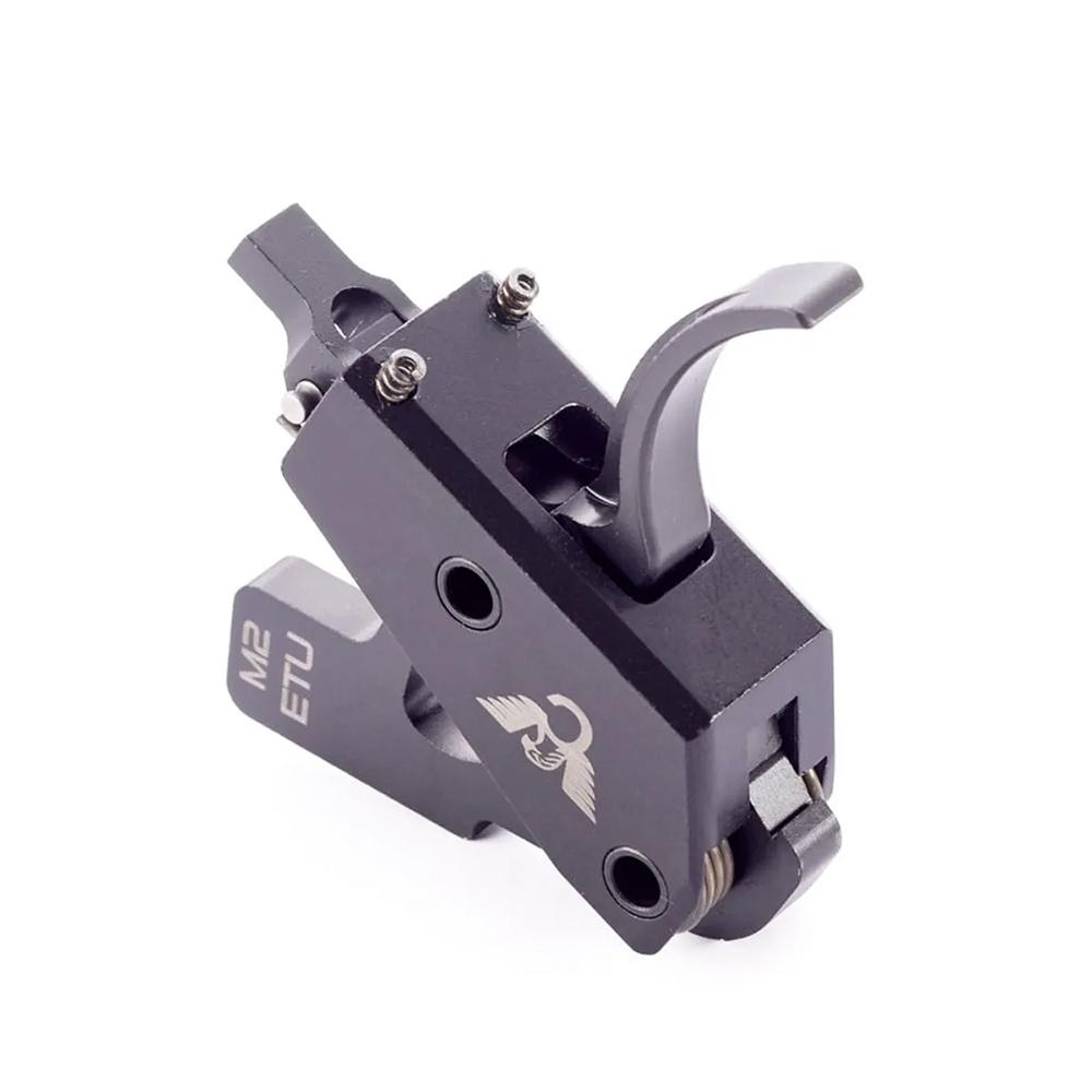 Wilson Combat AR Enhanced Trigger Unit Two Stage 4-4.5 lb Curved Black Picture of Wilson Combat Wilson Combat Enhanced Trigger Unit Two-Stage DLC Finish 4 - 4 1/2 LB.