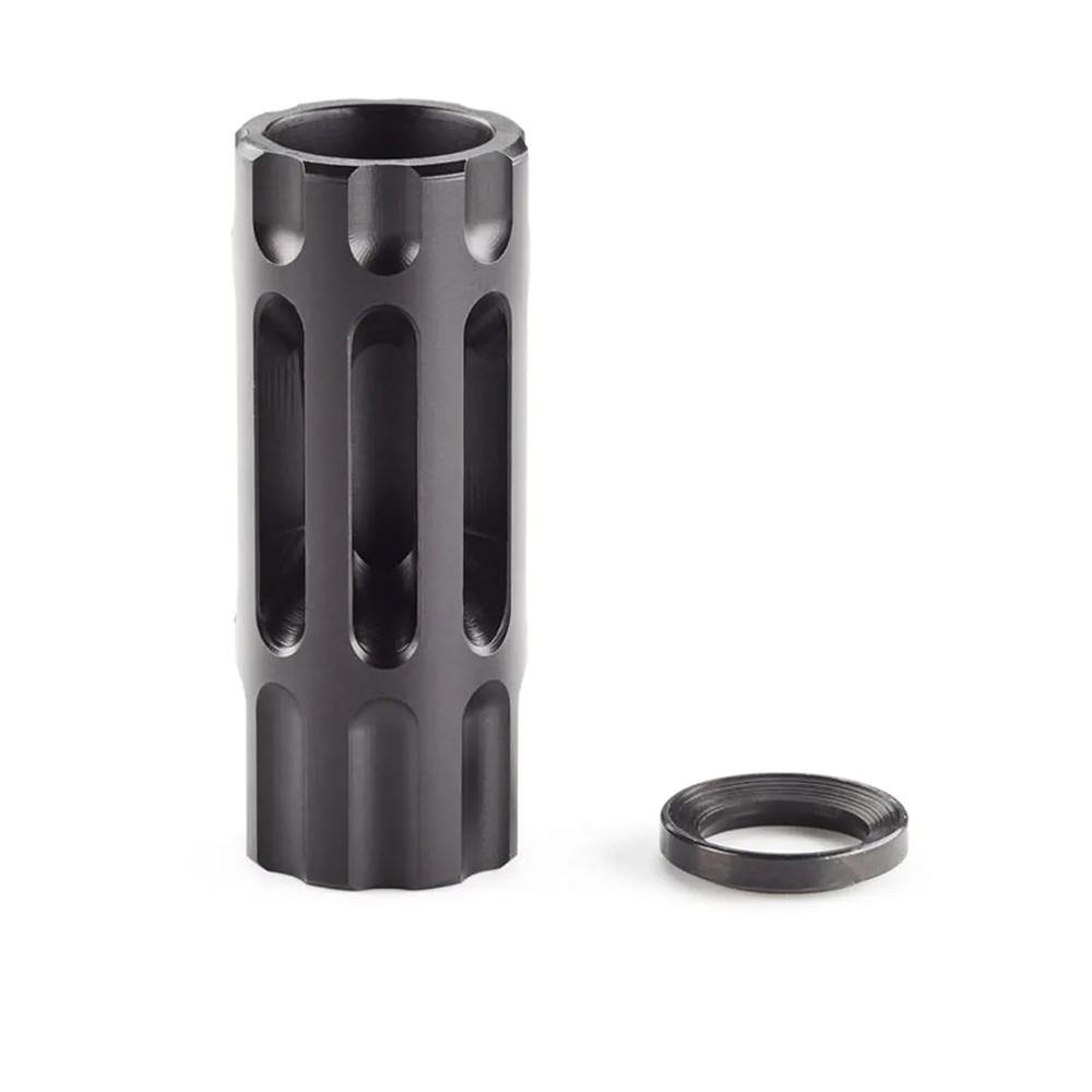 Wilson Combat Q-Comp Muzzle Brake 5.56 NATO 1/2x28 Thread Black Picture of Wilson Combat Wilson Combat MUZZLE BRAKE Q-COMP 5.56 NATO 1/2''x28 BLACK