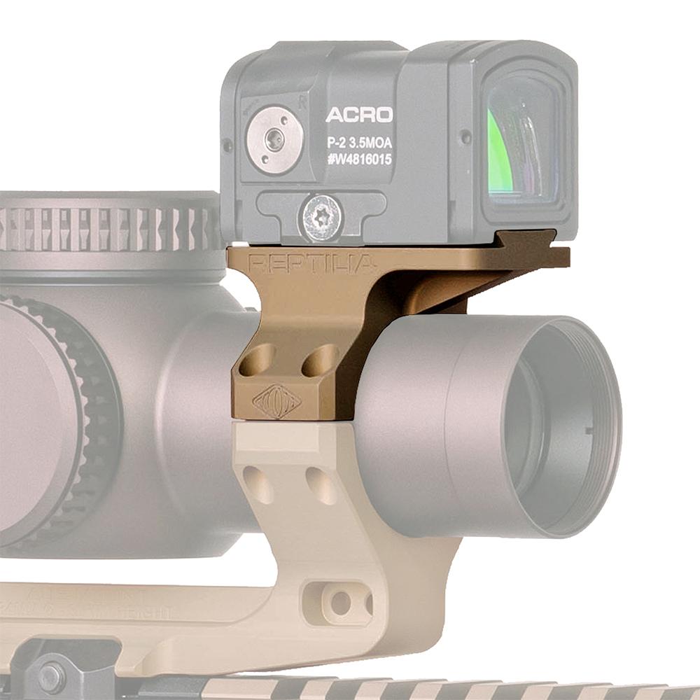 Reptilia ROF-90 Red Dot Mount for Aimpoint Acro P1/P2 and Steiner MPS 34mm FDE Picture of Reptilia Reptilia ROF-90 for Geissele 34mm Super Precision Mounts & Aimpnt ACRO FDE