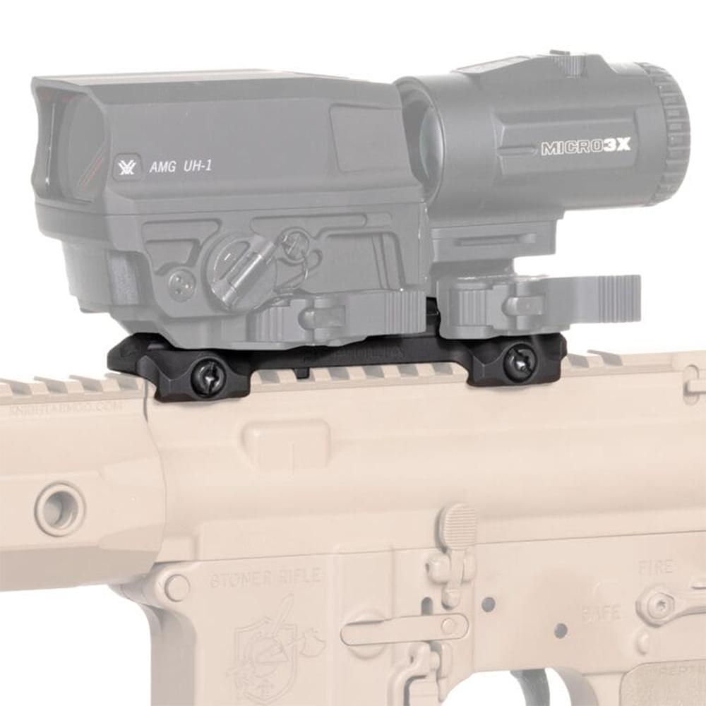 Reptilia RMU Mount 9 Slot .625" Black Picture of Reptilia Reptilia RMU MOUNT - 0.625 IN HEIGHT - 9 SLOT