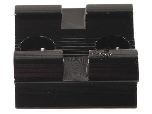 Weaver Standard Top Mount Aluminum Scope Base - Gloss Black - #45 - FRONT/REAR Modern Muzzleloader Springfield
