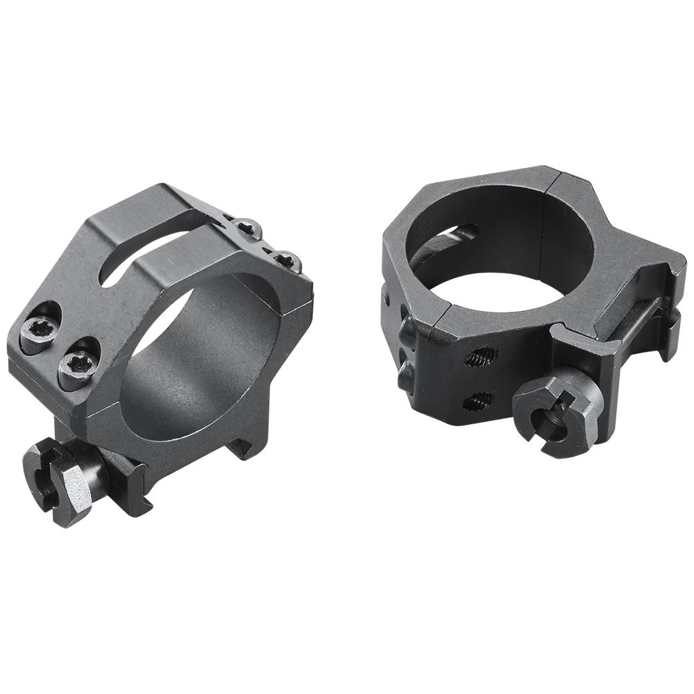 Weaver 4-Hole Skeleton Aluminum Scope Rings 30mm Low Matte