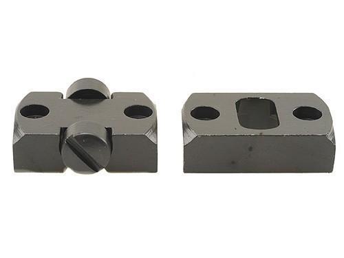 Weaver 2-Piece Grand Slam Steel Dovetail Scope Base - CVA Round Receiver Black Picture of Weaver GRNDSLAM DVETL 2PC CVA BLK WIN