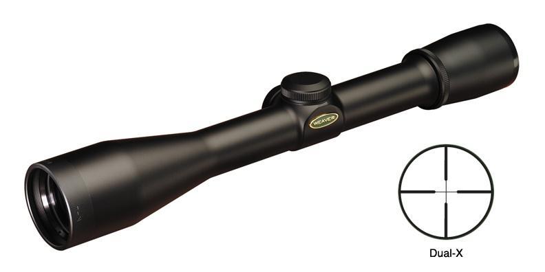 Weaver Classic K-4 Rifle Scope - 4x38mm  23.1' 3.25" Matte Picture of Weaver 4X38MM BL MATTE K4 PLEX Classic K-Series