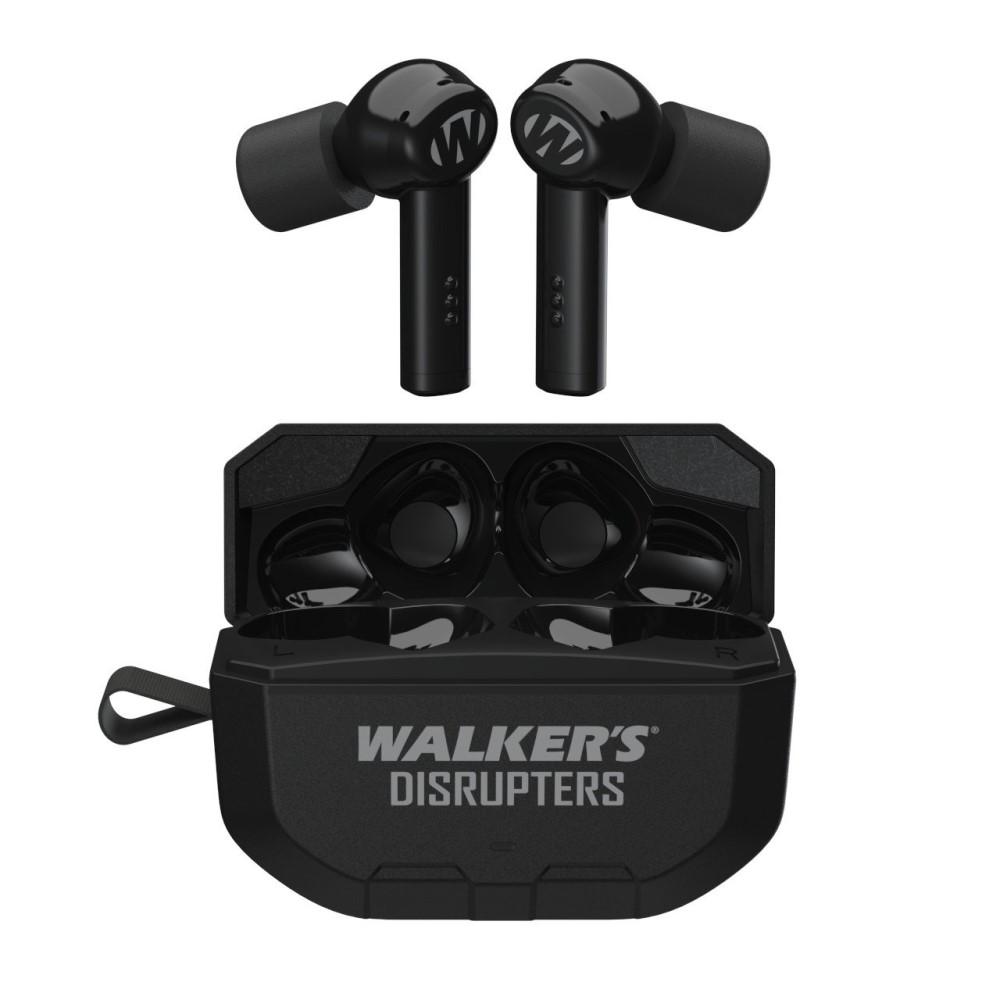 Walker's Disrupter Bluetooth Ear Buds 24dB Black Picture of Walkers Game Ear WALKERS DISRUPTER / BLUETOOTH RECHARGEABLE EAR BUDS / NRR 24DB