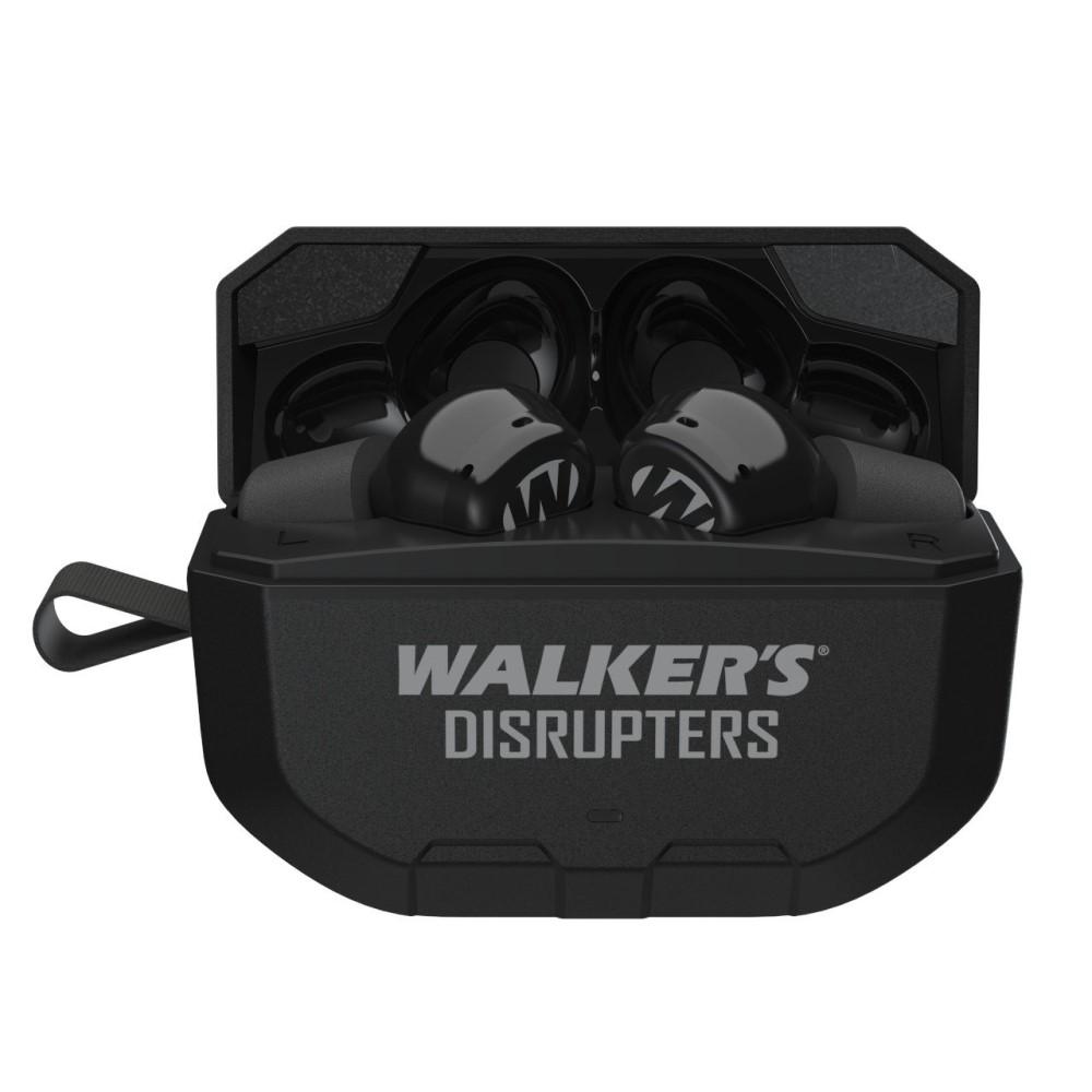 Walker's Disrupter Bluetooth Ear Buds 24dB Black Picture of Walkers Game Ear WALKERS DISRUPTER / BLUETOOTH RECHARGEABLE EAR BUDS / NRR 24DB