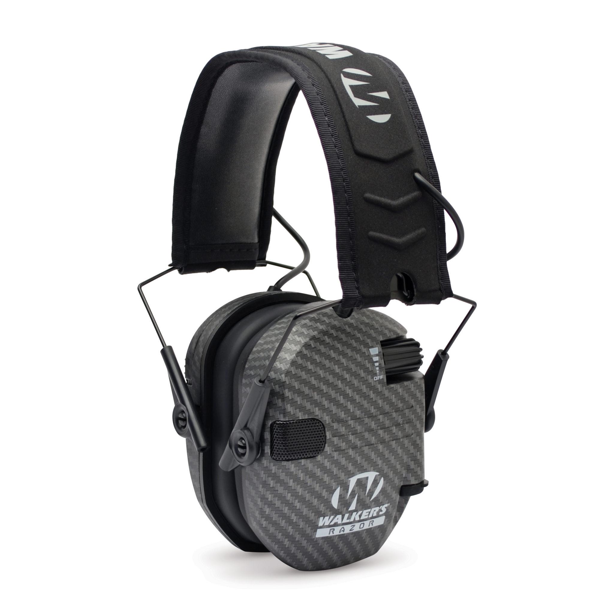 Walker's Razor Slim Shooter Folding Muff-Carbon Picture of Walkers Game Ear RAZOR SLIM ELECTRONIC MUFFCARBON