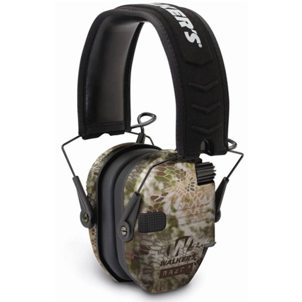 Walker's Game Razor Slim Shooter Folding Ear Muffs-Kryptek Camo Picture of Walkers Game Ear WALKER'S GAME EAR RAZOR SLIM ELECTRONIC MUFF KRYPTEK CAMO