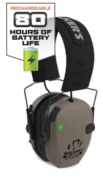 Walker's Razor Rechargeable Muff - Flat Dark Earth 23 NRR Picture of Walkers Game Ear Walker's Razor Rechargeable Muff FDE