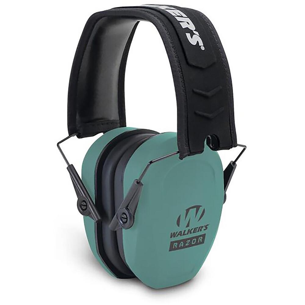 Walker's Razor Slim Passive Ear Muffs 27dB Teal