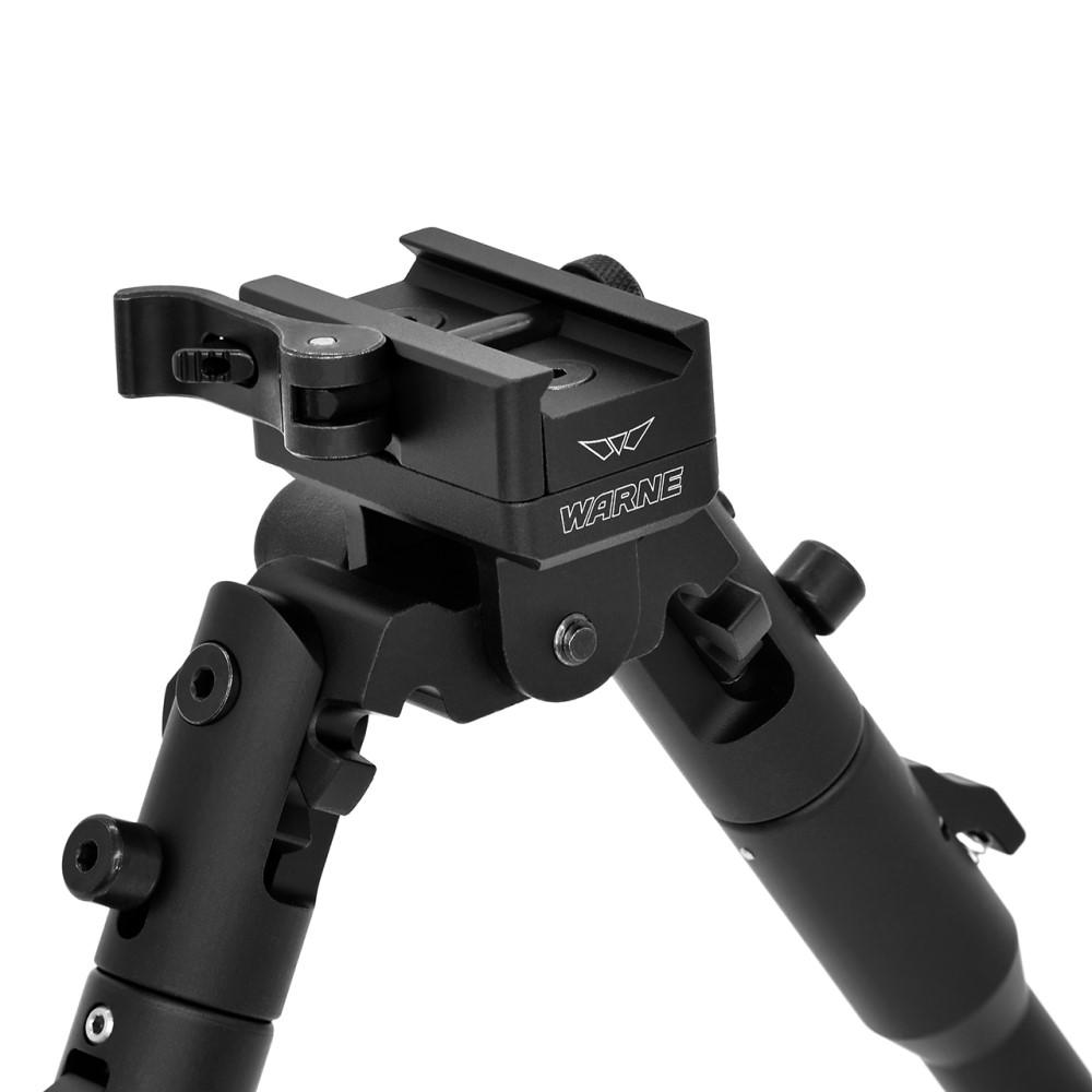 Warne Skyline Precision Lite Bipod with QD Picatinny Rail Interface Black Picture of Warne Manufacturing Company Warne Skyline Lite Bipod QD Pic Rail Interface