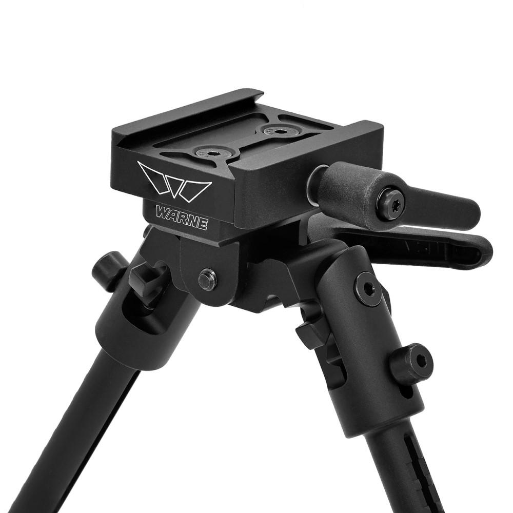 Warne Skyline Precision Lite Bipod with ARCA Interface Black Picture of Warne Manufacturing Company Warne Skyline Lite Bipod Arca Rail Interface