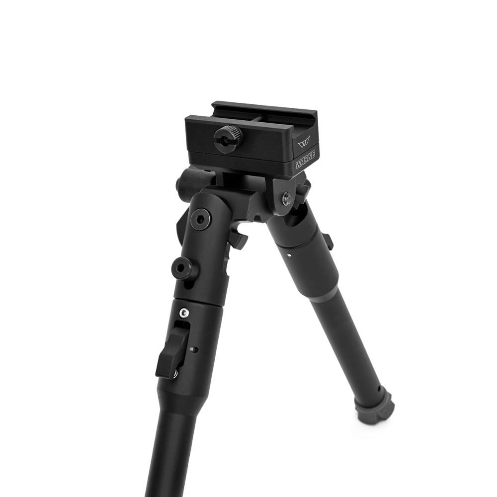 Warne Skyline Lite Bipod with Fixed Picatinny Rail Interface Black Picture of Warne Manufacturing Company Warne SKYLINE Lite Bipod Fixed Pic Rail Interface