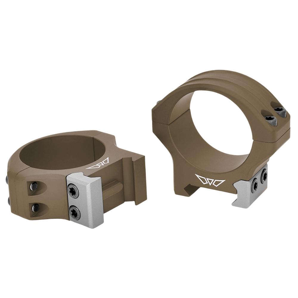 Warne HyperLite 1 inch Low Dark Earth Scope Rings Picture of Warne Manufacturing Company HyperLite 1 inch Low Dark Earth Rings