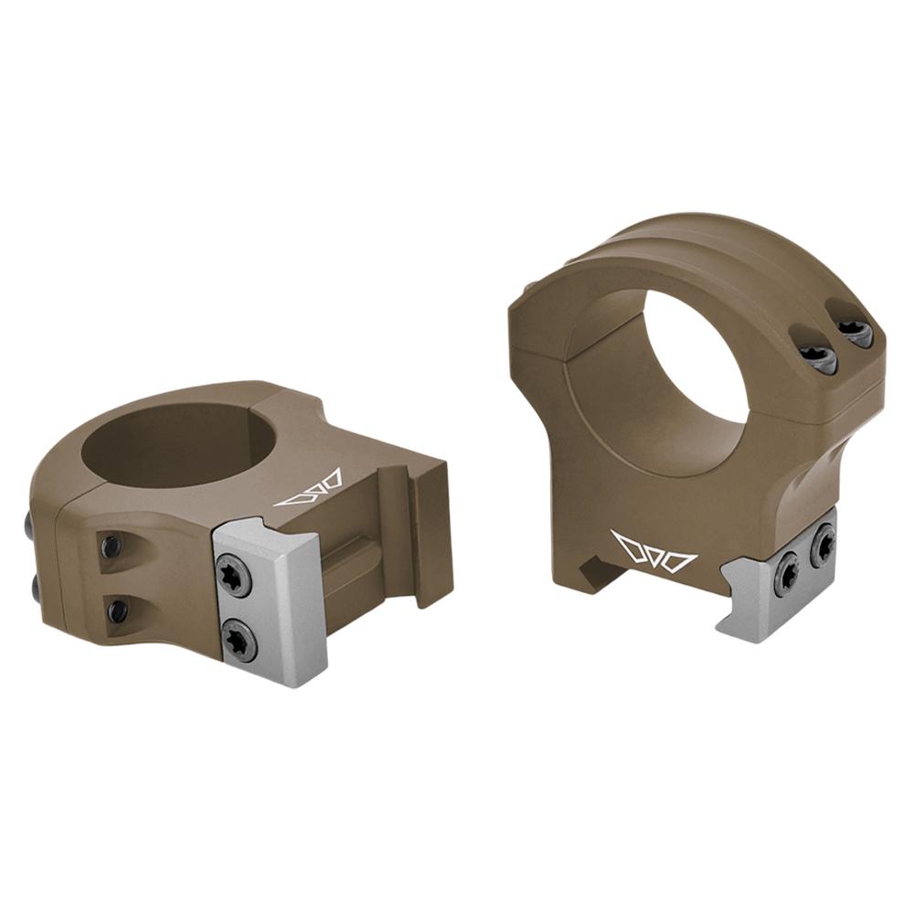 Warne HyperLite 1 inch High Dark Earth Scope Rings Picture of Warne Manufacturing Company HyperLite 1 inch High Dark Earth Rings