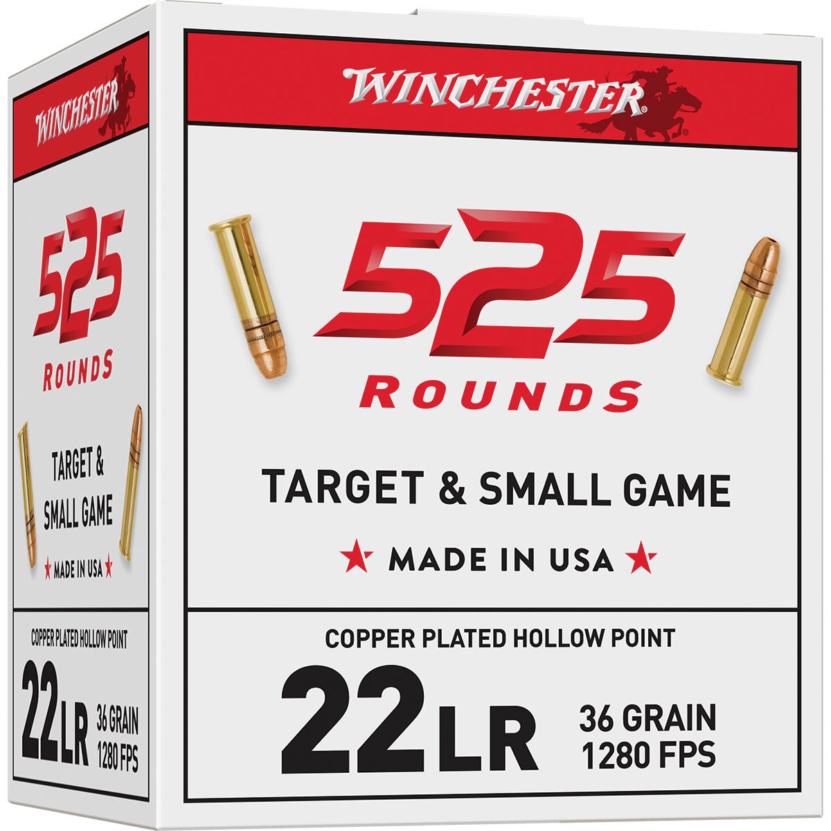 Winchester .22 LR Bulk Pack Rimfire Ammunition .22 LR 36 gr CPHP 525/ct Picture of Winchester Ammunition WIN 22LR 36GR CPHP 525/RD BULK