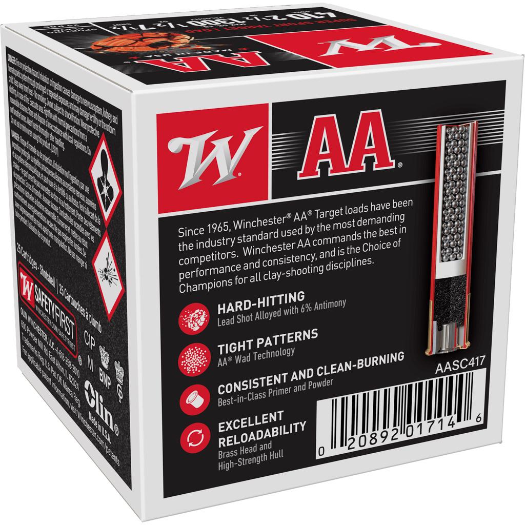 Winchester AA Super Sport .410 ga 211/2" 1/2 oz #7.5 1300 fps - 25/ct Picture of Winchester Ammunition AA 410 2 1/2 1/2OZ #7.5 1300FPS