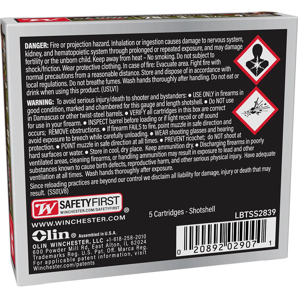 Winchester Long Beard TSS Shotshells 28ga 2-3/4" 1-1/4oz 1050 fps #9 5/ct Picture of Winchester Ammunition Long Beard TSS 28ga. 2-3/4" #9 shot 5/RD