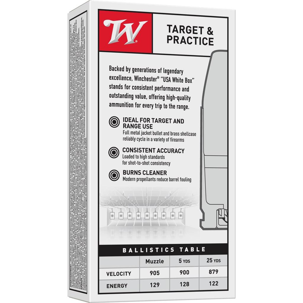 Winchester USA Handgun Ammunition .32 ACP 71 gr FMJ 50/ct Picture of Winchester Ammunition WN 32 AUTOMATIC 71GR FMJ 50/BX