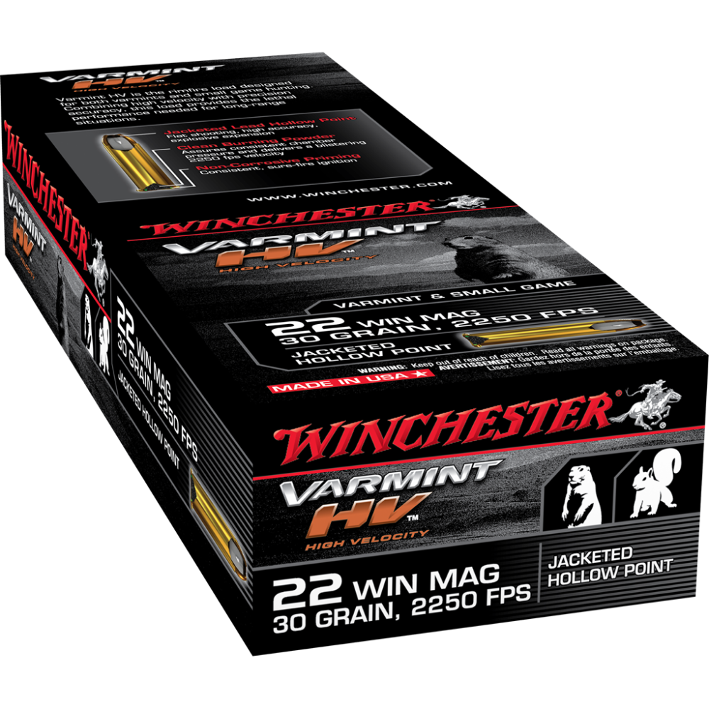 Winchester Supreme Rimfire Ammunition .22 WMR 30 gr. JHP 2250 fps 50/ct Picture of Winchester Ammunition WIN 22WMR 30GR JHP SUPREME WIN MAG 50/RD