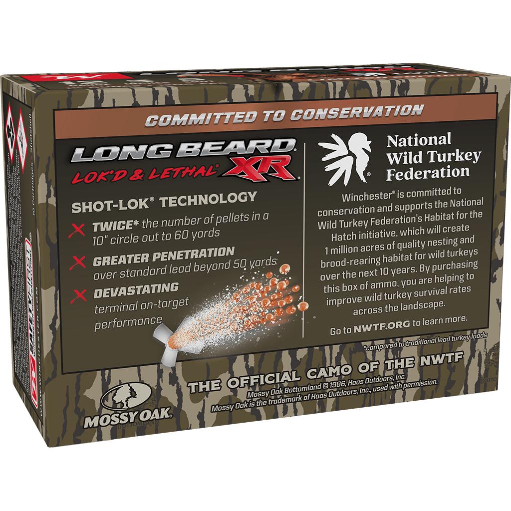 Winchester NWTF 50th Anniversary Long Beard Shotshells 12 ga 3" 1-3/4oz 1200 fps #5 10/ct Picture of Winchester Ammunition NWTF 50th Anniversary Long Beard 12ga 3" 1 3/4oz #5 10/RD