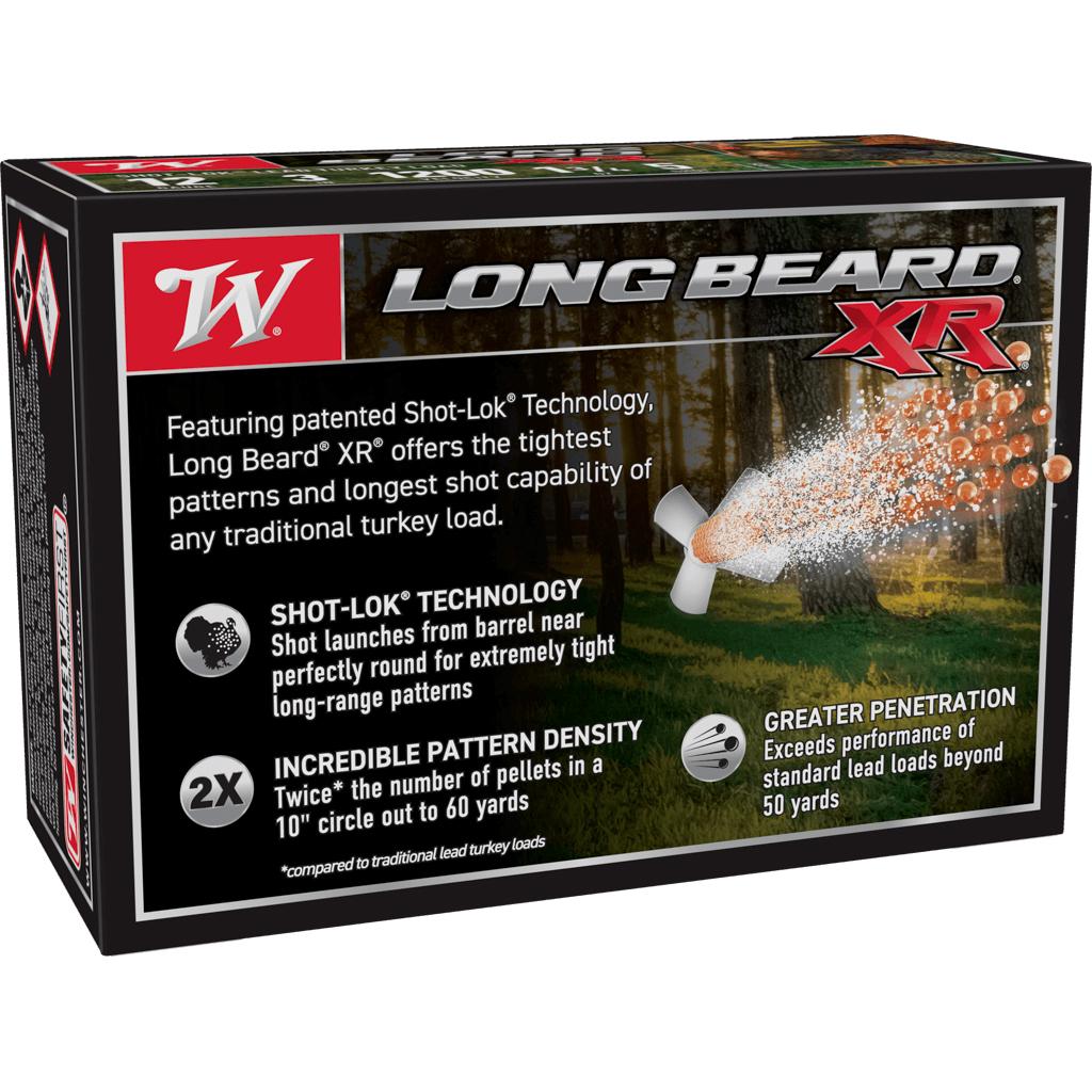 Winchester Long Beard XR Shotshells 12 ga 3" 1-3/4 oz #5 10/ct Picture of Winchester Ammunition LONG BEARD 12GA 3" 1-3/4 OZ #5