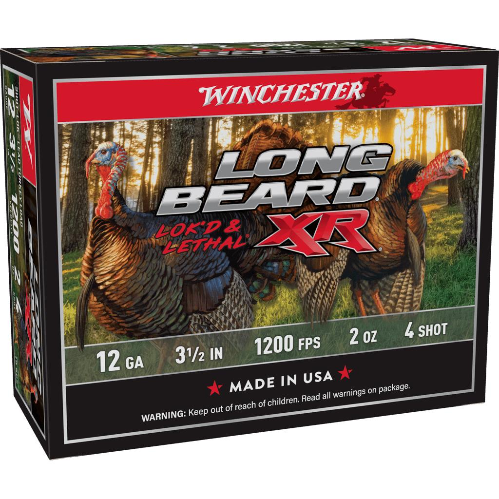 Winchester Long Beard XR Shotshells 12 ga 3-1/2" 2 oz 1200 fps #4 10/ct Picture of Winchester Ammunition LONG BEARD 12GA 3.5" 2OZ #4