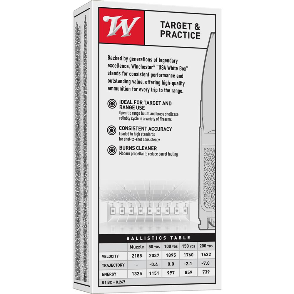 Winchester USA Rifle Ammunition .300 AAC Blackout 125 gr. FMJ 2185 fps 20/ct Picture of Winchester Ammunition 300 Blackout 125 gr FMJ USA 20 Rounds Ammo