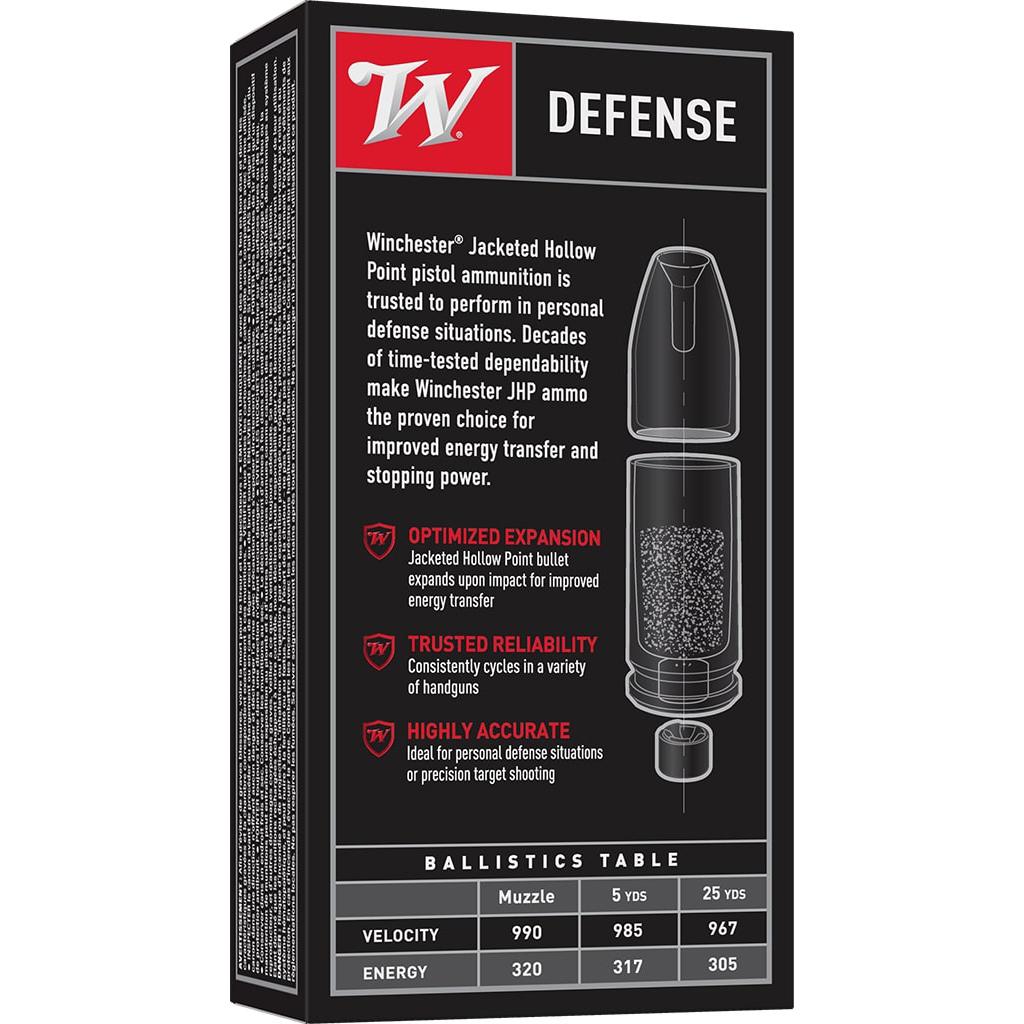 Winchester USA Handgun Ammunition 9mm Luger 147 gr. JHP 990 fps 50/ct Picture of Winchester Ammunition WN GOV 9MM 147 GR JHP