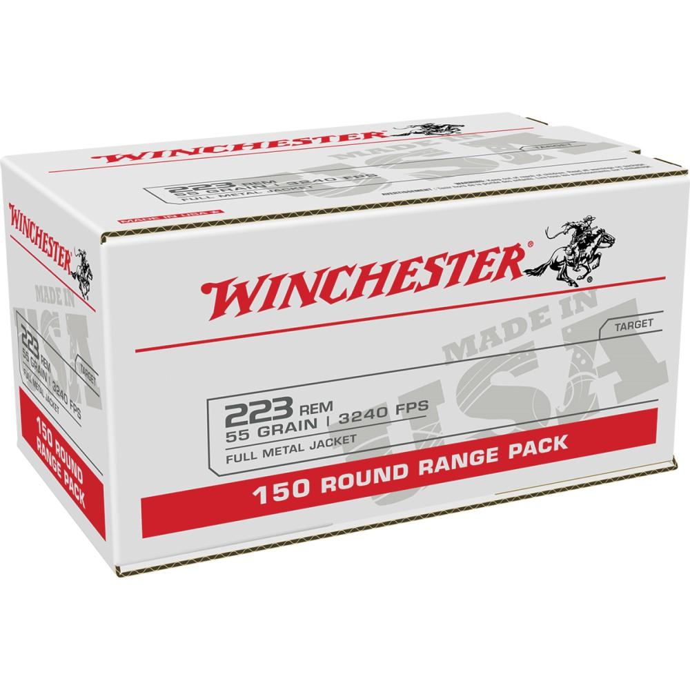 Winchester USA Lake City Rifle Ammunition .223 Rem 55 gr. FMJ 3240 fps 150/ct Picture of Winchester Ammunition Lake City .223 Rem 55gr FMJ 150 RD
