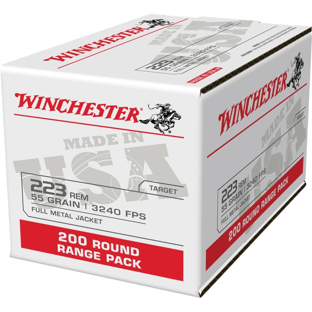 Winchester USA Lake City Rifle Ammunition .223 Rem 55 gr. FMJ 3240 fps 200/ct Picture of Winchester Ammunition Lake City .223 Rem 55gr FMJ 200 RD