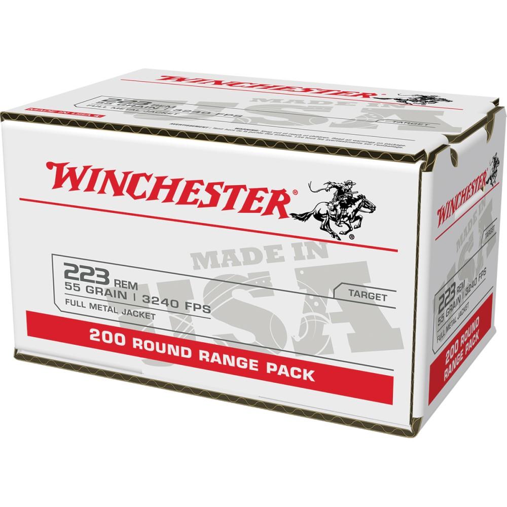Winchester USA Lake City Rifle Ammunition .223 Rem 55 gr. FMJ 3240 fps 200/ct Picture of Winchester Ammunition Lake City .223 Rem 55gr FMJ 200 RD