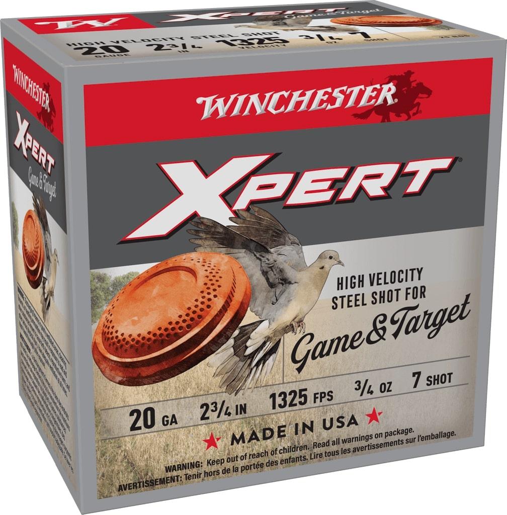 Winchester Xpert Steel Shotshells 20 ga 2-3/4" 3/4 oz 1325 fps #7 25/ct