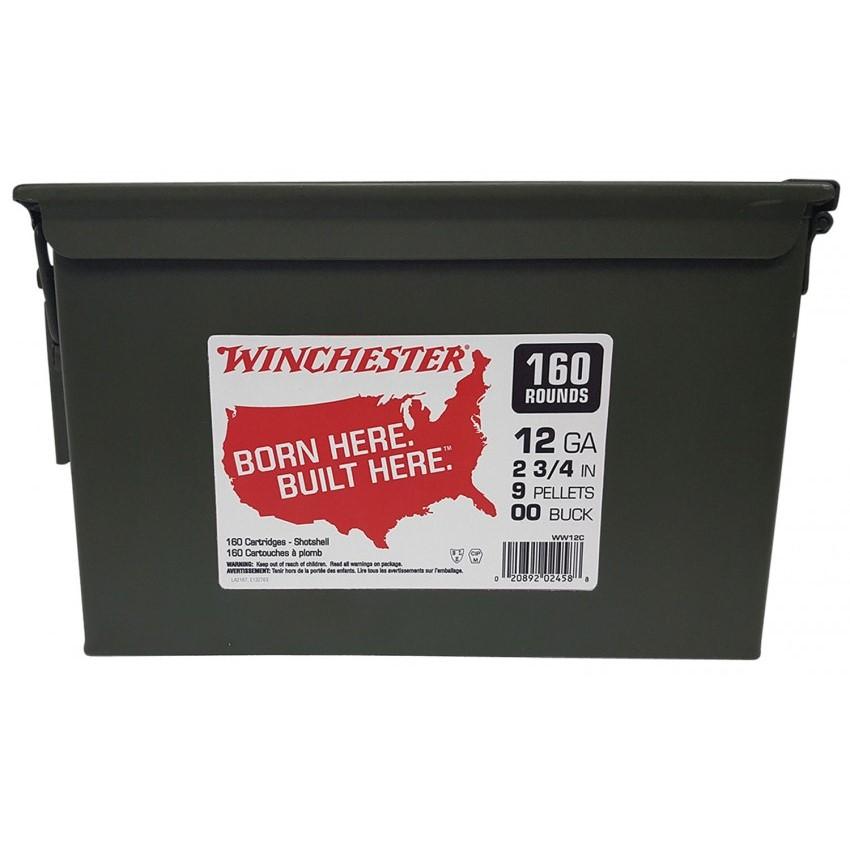 Winchester Shotshell Ammunition 12 ga 2-3/4" 1325 fps #00 160/ct