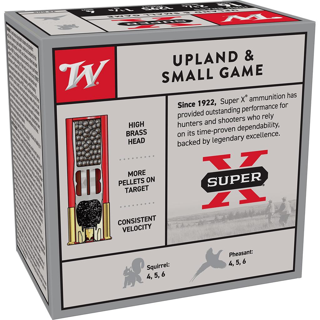 Winchester Super-X High-Brass Shotshells 16 ga 2-3/4" 1-1/8 oz 1295 fps #4 25/ct Picture of Winchester Ammunition WIN. 16GA 1 1/8 #4