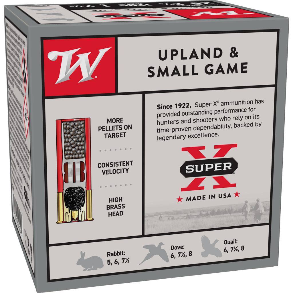 Winchester Super-X Game Shotshells 28 ga 2-3/4" 1 oz 1205 fps #7.5 25/ct Picture of Winchester Ammunition WIN 28GA 1 OZ #7 1/2