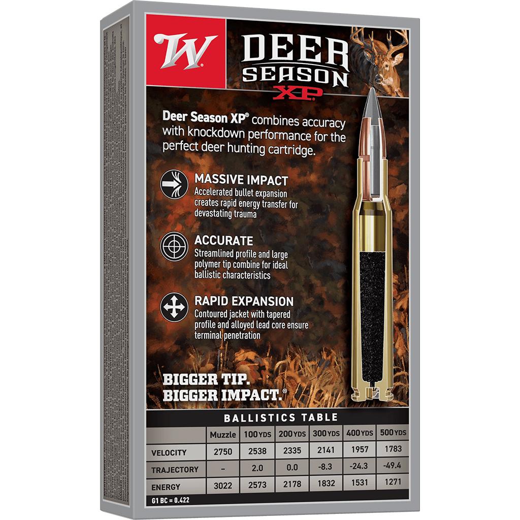 Winchester Deer Season XP Rifle Ammunition .30-06 Sprg 180gr PT 2750 fps 20/ct Picture of Winchester Ammunition DEER SEASON XP 30-06 SPRG 180GR 20 RD