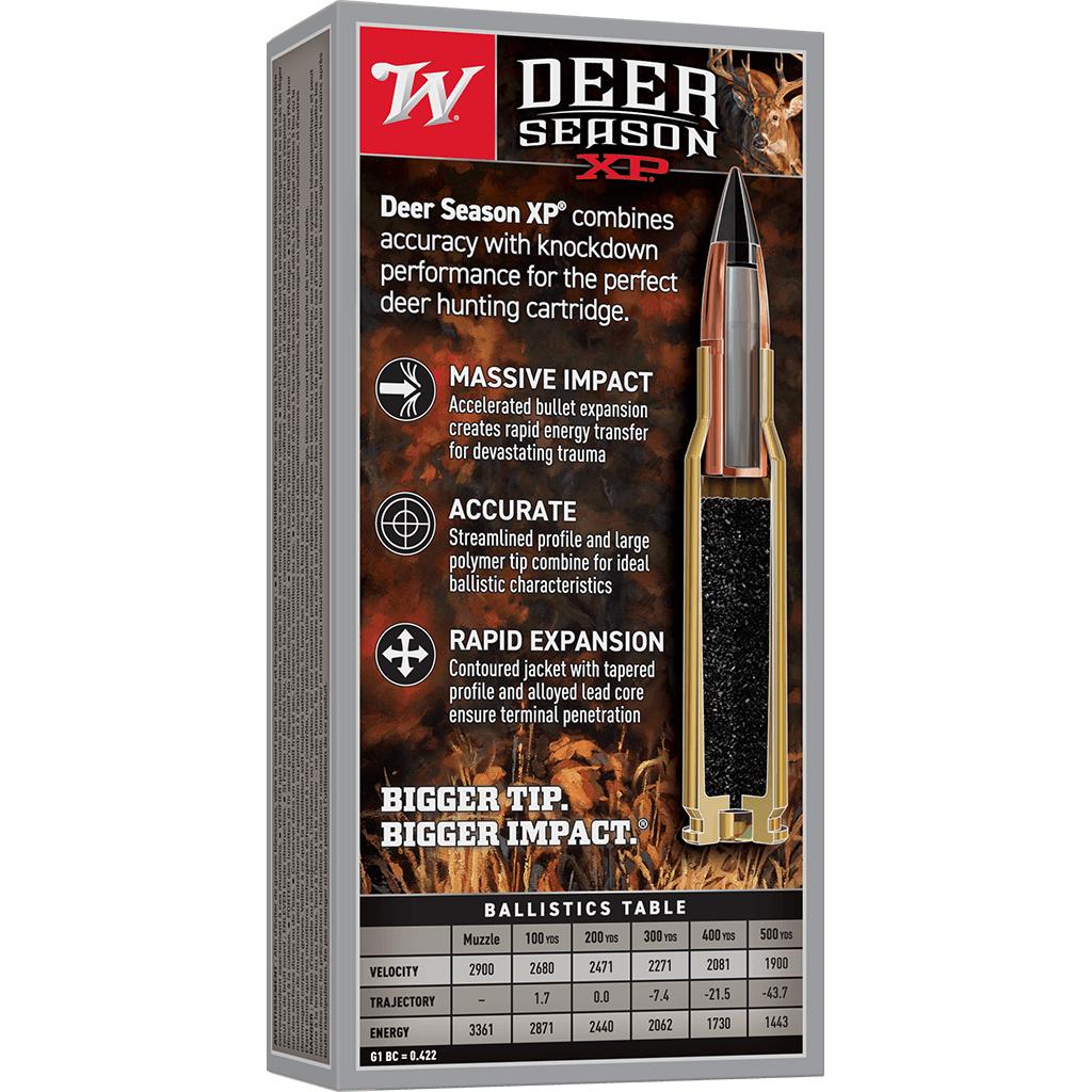 Winchester Deer Season XP Rifle Ammunition .300 WSM 180gr PT 2900 fps 20/ct Picture of Winchester Ammunition DEER SEASON XP 300 WSM 180GR 20 RD