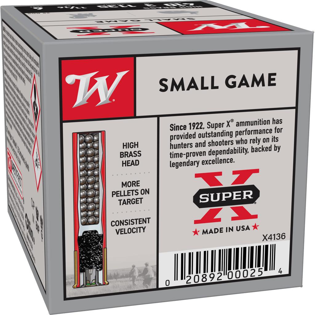 Winchester Super-X High-Brass Shotshells .410 ga 3" 11/16 oz 1135 fps #6 25/ct Picture of Winchester Ammunition WIN. 410GA 3 #6