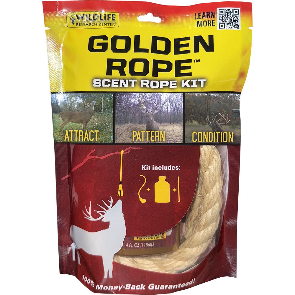 Wildlife Research Golden Rope Scent Rope Kit with 1 Rope and 4 oz Attractant Bottle