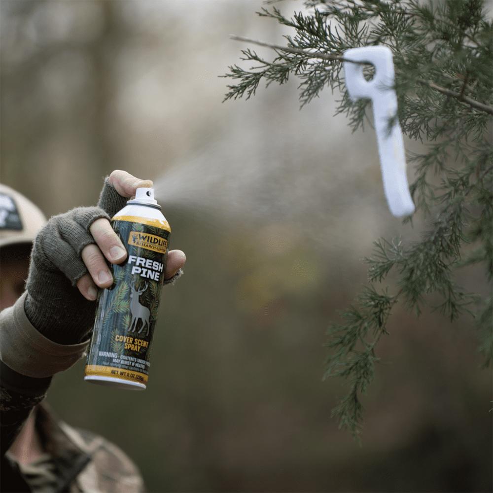 Wildlife Research Fresh Pine Cover Scent Spray Can 8oz Picture of Wildlife Research Center Fresh Pine Cover Scent Spray Can 8oz