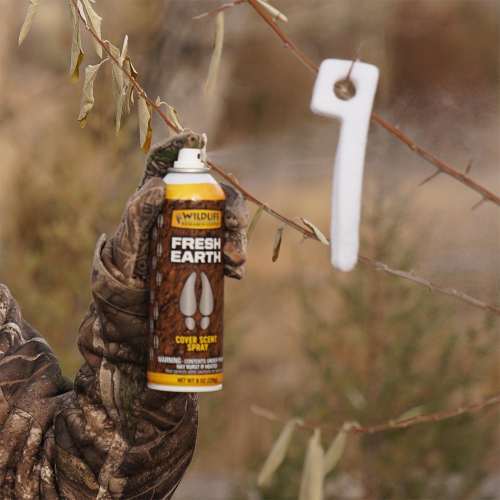 Wildlife Research Fresh Earth Cover Scent Spray Can 8oz Picture of Wildlife Research Center Fresh Earth Cover Scent Spray Can 8oz