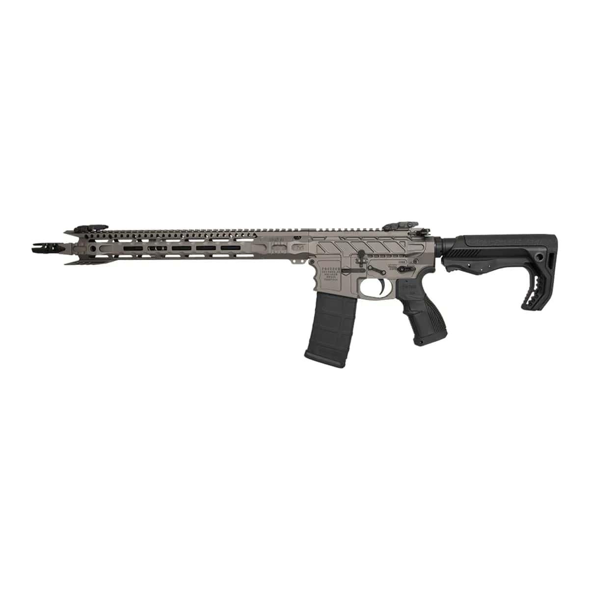 Fostech Stealth Raptor Rifle 5.56mm 30rd Magazine 16" Barrel 16" Rail Echo AR II Trigger Tungsten Picture of Fostech FOSTECH STEALTH RAPTOR 5.56 16in Bbl MACH-1 16in RAIL ECHO-II TUNGSTEN