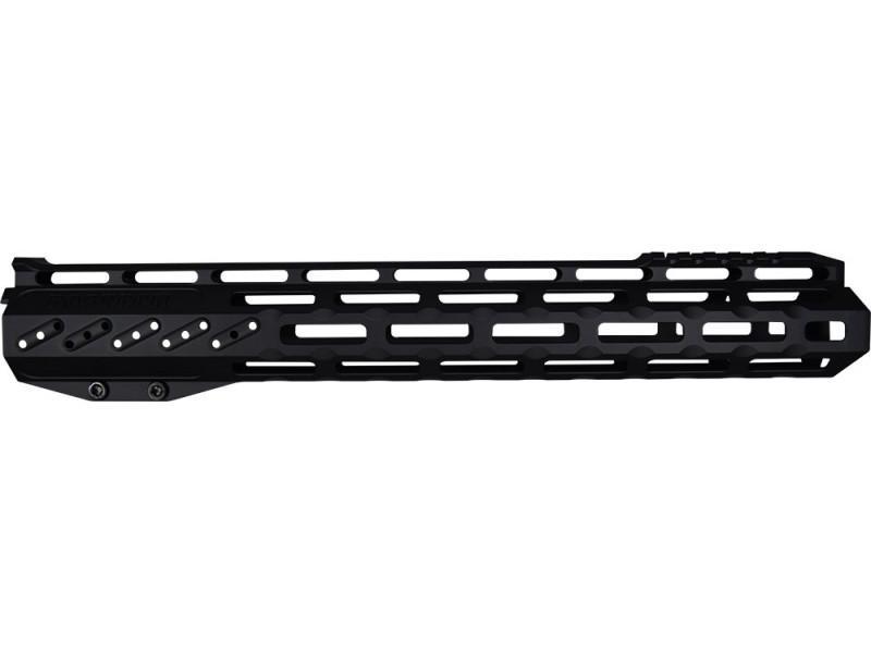 Fostech Mach-2 Lite 13" Rail for AR-15 Platform - Graphite Black Picture of Fostech FOSTECH MACH-2 LITE 13IN RAIL AR-15 PLATFORM GRAPHITE BLACK