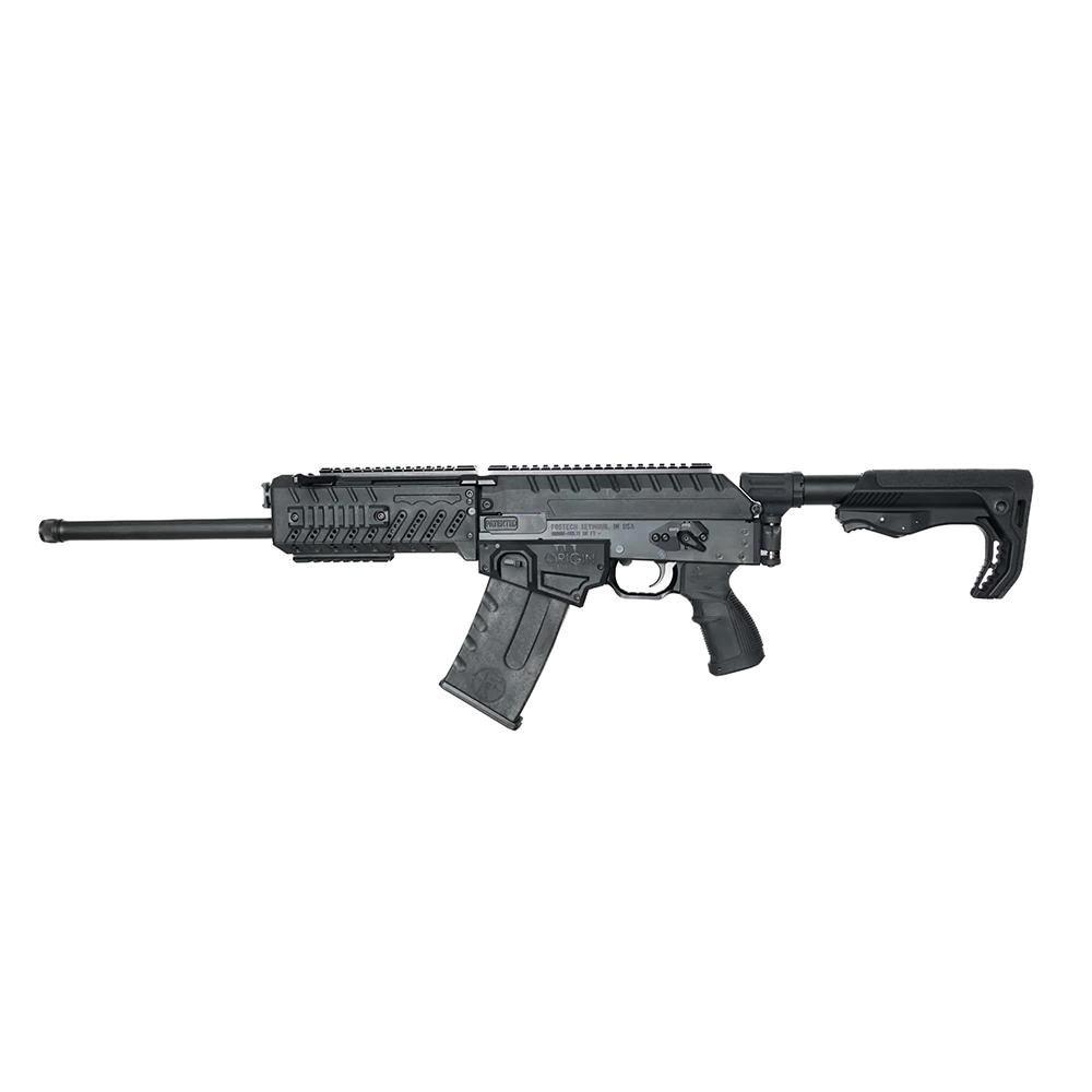 Fostech Origin 12 Gen 2 Long Barrel Shotgun 12ga 2-3/4" Chamber 5rd Magazine 18.5" Barrel Black Picture of Fostech FOSTECH ORIGIN-12 GEN 2 12GA 18in BARREL Black / Nickel BCG