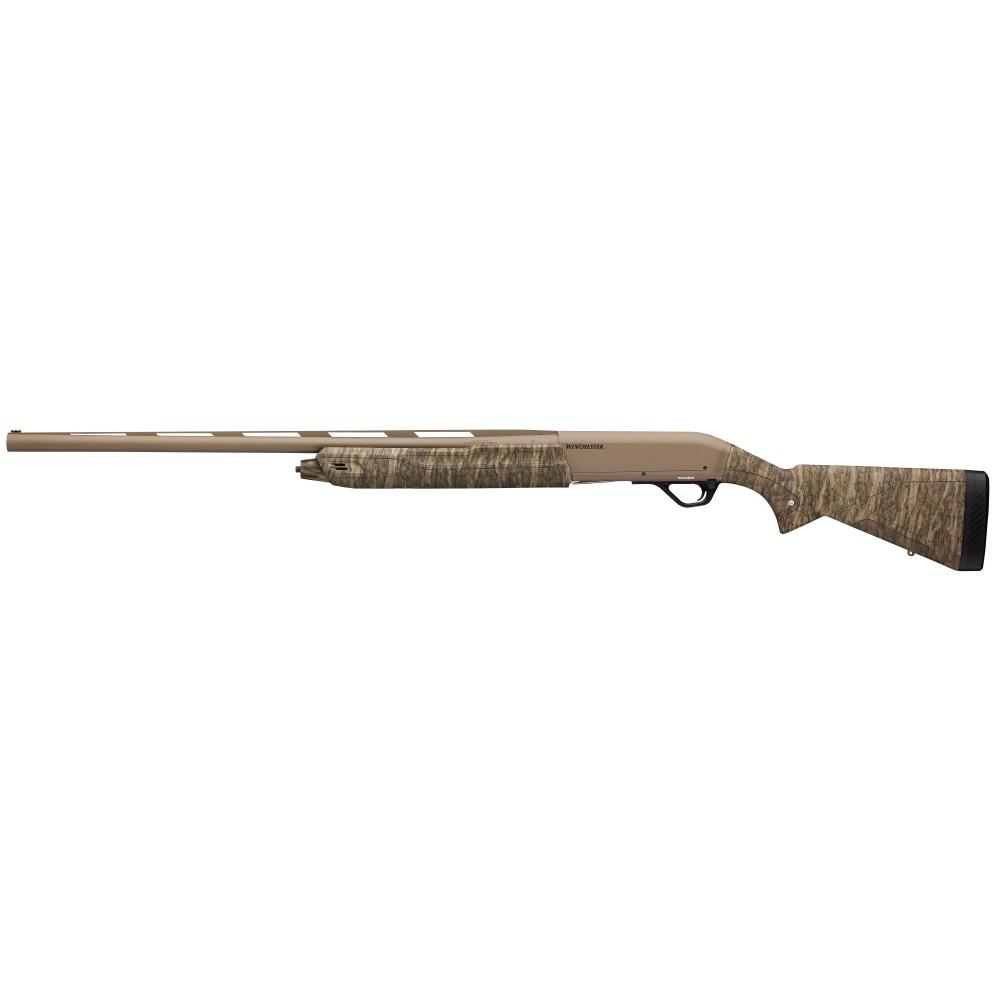 Winchester SX4 Hybrid Hunter Shotgun 12 ga 3.5" Chamber 4/rd 28" FDE Barrel Mossy Oak Bottomland Synthetic Stock Picture of Winchester Repeating Arms / Browning SX4 HBRD HNT MOBL12/3.528 FDE CERANEW BOTTOMLAND SYN