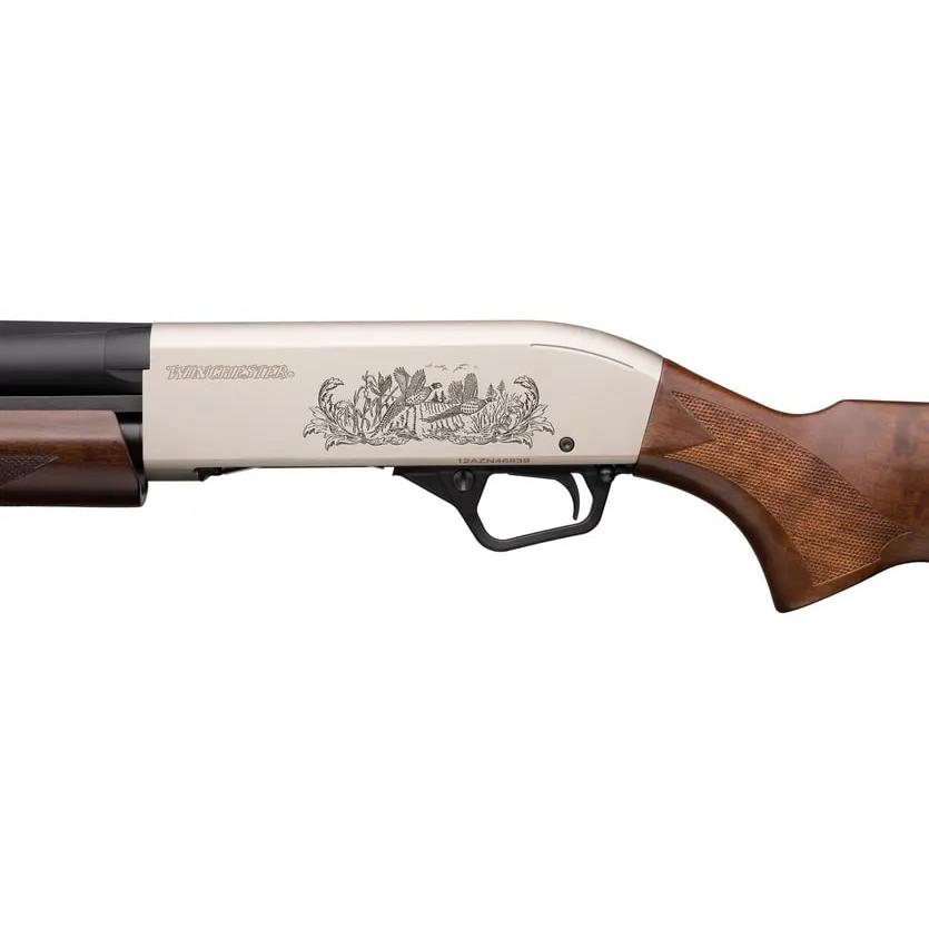Winchester SXP Upland Pump Action Shotgun 12ga 3" Chamber 4rd Capacity 26" Barrel Silver Eager Receiver Wood Stock Picture of Winchester Repeating Arms / Browning SXP UPLAND FIELD12/326 INV SILV ENG RECWOOD