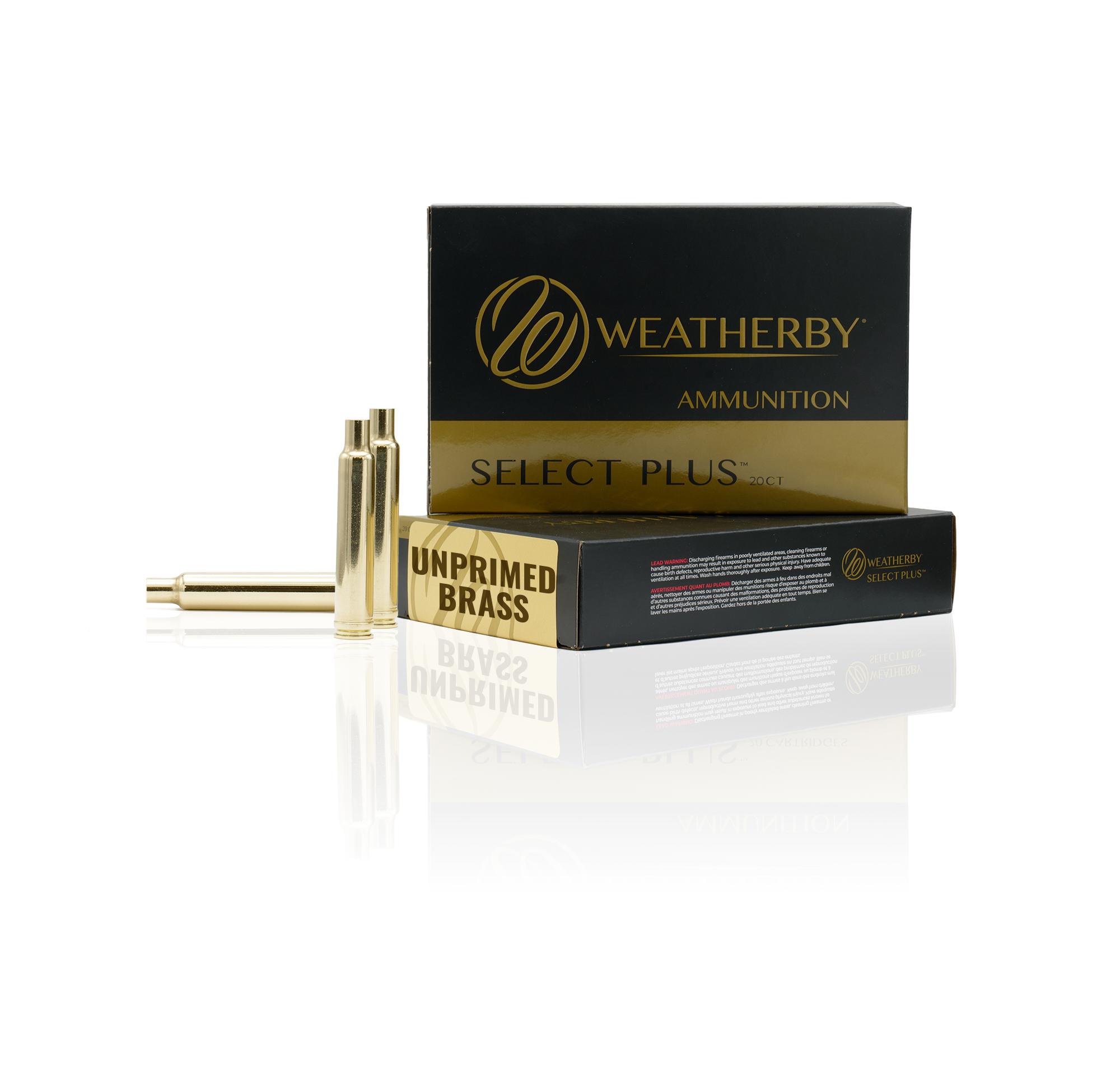 Weatherby Unprimed Brass Rifle Cartridge Cases 20/ct  .270 Wby