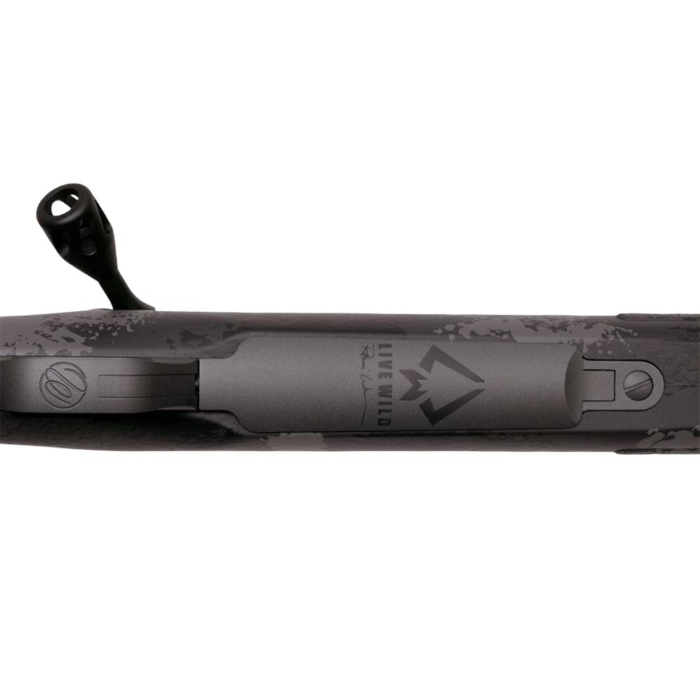 Weatherby Mark V Live Wild Rifle .300 Wby Mag 3rd Magazine 26" 1/2x28 Threaded Barrel Black Picture of Weatherby Weatherby Mark V LW 300WBY 26'' +2'' Brake CARBON GREY Rcvr BLACK Stk
