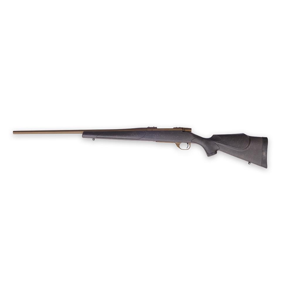 Weatherby Vanguard Weatherguard Rifle .257 Wby Mag 3rd Magazine 24" 1/2x28 Threaded Barrel Black Bronze Picture of Weatherby WEATHERBY WEATHERGUARD BRZ 257 WBY 24IN THREADED